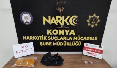 Konya Emniyet Müdürlüğü ekiplerinden narkotik operasyonu