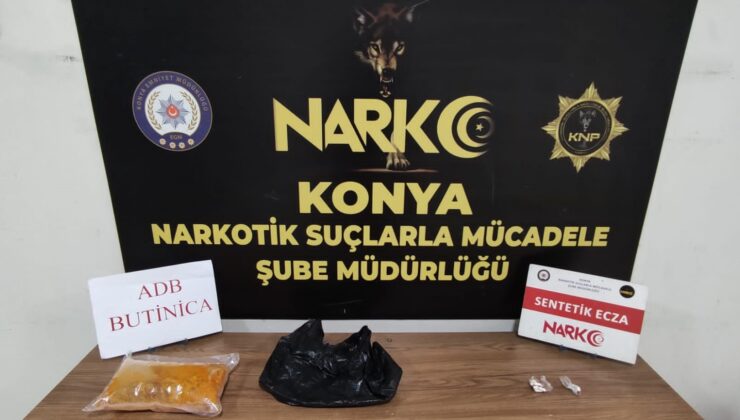 Konya Emniyet Müdürlüğü ekiplerinden narkotik operasyonu