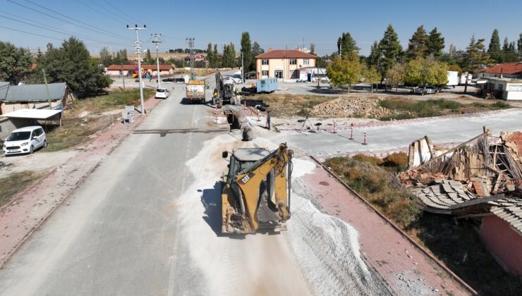 Konya Büyükşehir Belediyesi alt yapı çalışmaları devam ediyor