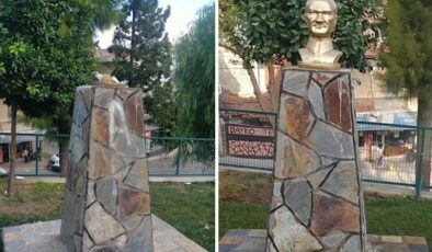 Türkiye Cumhuriyeti’nin kurucusu Mustafa Kemal Atatürk’ün büstüne bu kez de İzmir’de saldırıldı