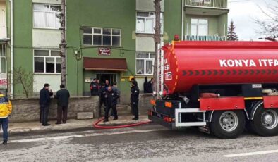 Konya’nın Seydişehir ilçesinde bir evde yangın çıktı,1 ağır 4 kişi yaralandı