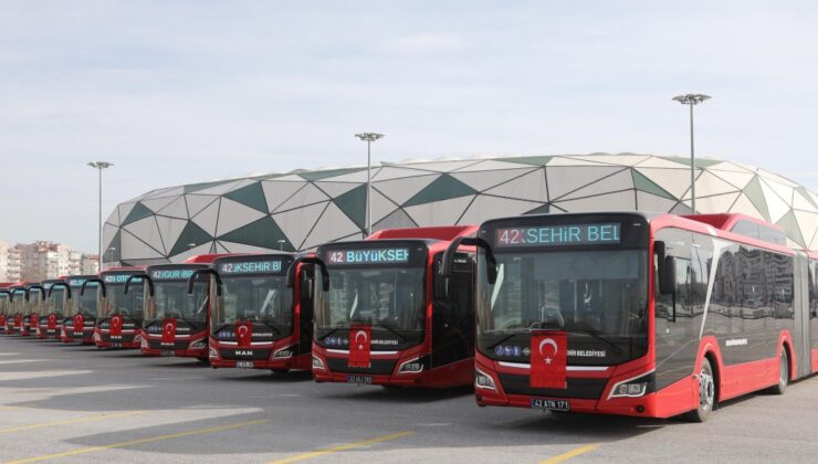 Konya’da yeni otobüsler sefere başladı