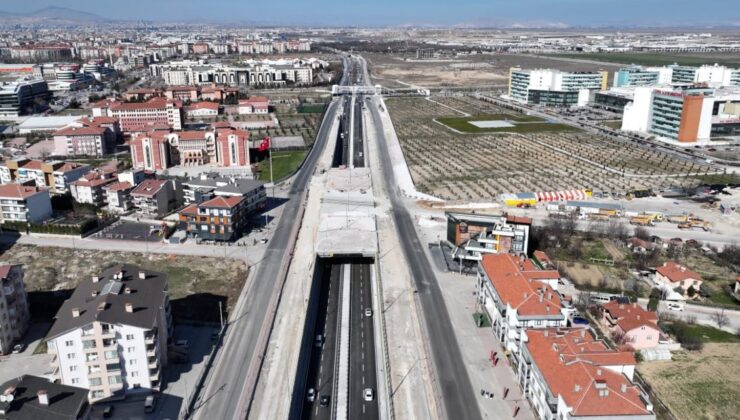 Konya’da tamamlanan bir yol daha hizmete girdi