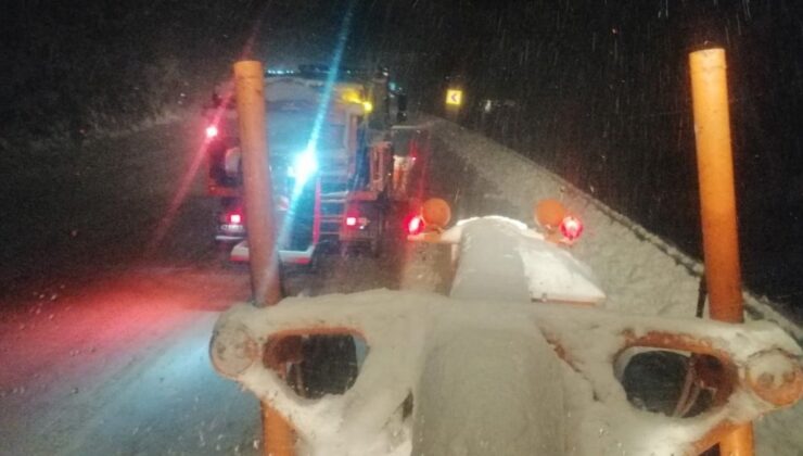 Konyalı sürücüler dikkat! Akseki-Seydişehir kara yolunda kar yağışı başladı