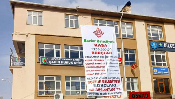 Konya Bozkır’da AKP’den alınan belediyenin borç batağında olduğu ortaya çıktı