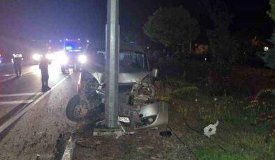 Konya’da Trafik kazası:1 kişi hayatını kaybetti, 2 kişi yaralandı