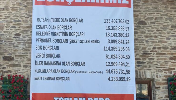 AKP’den alınan bir belediyenin daha borcu asıldı