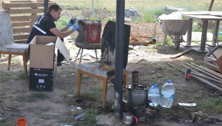 Konya’da semavere tiner döktü, hastanelik oldu