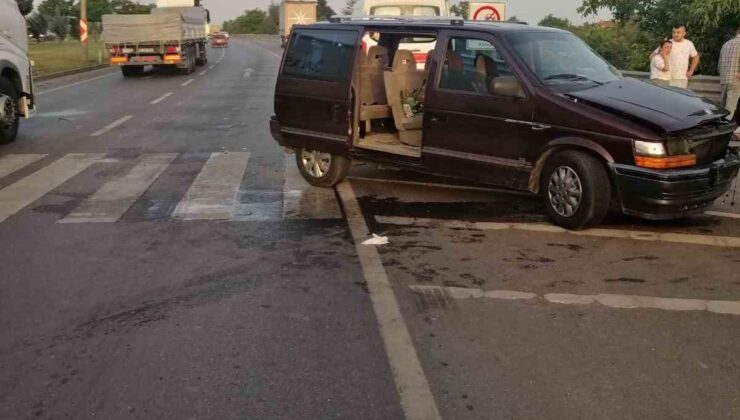 Konya’nın Akşehir ilçesinde kural ihlali sonucu kaza meydana geldi