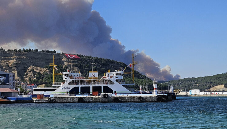 Çanakkale’de orman yangını devam ediyor!