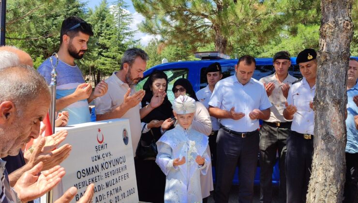 Jandarma aracı şehit oğlunun sünnet töreni için hazırlandı