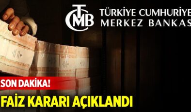 Merkez Bankası faiz kararını açıkladı.