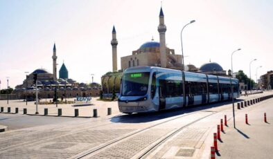 Konya’da tramvay hattında kaza