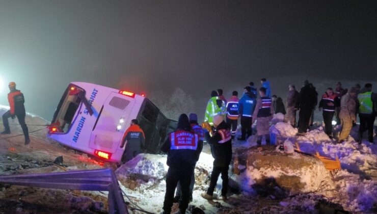 Katliam Gibi Kaza, Bingöl’de Yolcu Otobüsü Devrildi: 6 Ölü, 32 Yaralı!