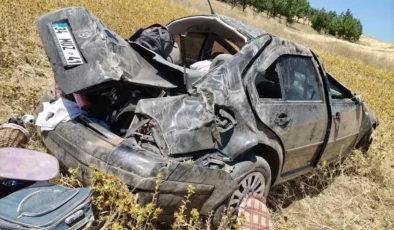 Konya’da Otomobil Tarlaya Devrildi: 3 Yaralı!