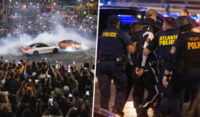 ABD’de Adrenalin Çılgınlığı: Sokak Yarışına Polis Müdahalesi!