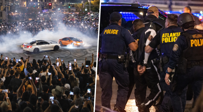 ABD’de Adrenalin Çılgınlığı: Sokak Yarışına Polis Müdahalesi!
