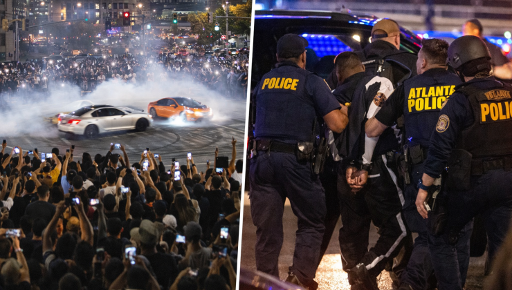 ABD’de Adrenalin Çılgınlığı: Sokak Yarışına Polis Müdahalesi!