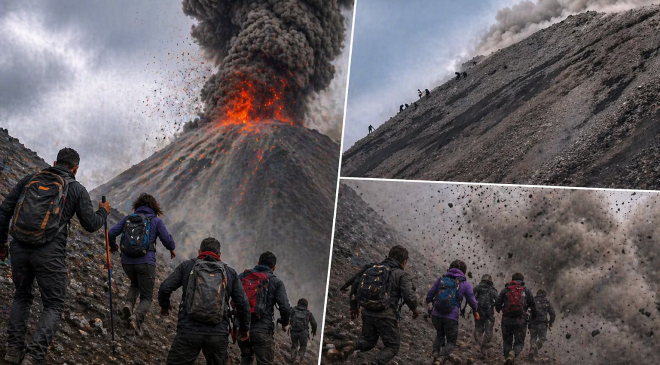 AKTİF YANARDAĞA ÇIKTILAR, FACİANIN EŞİĞİNDEN DÖNDÜLER!