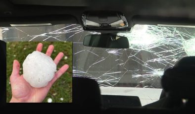 ABD’de Gökyüzü Felaket Kustu: Beyzbol Topu Büyüklüğündeki Dolu Yüzlerce Aracı Hurdaya Çevirdi!
