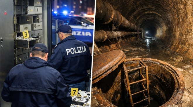 İtalya’da Film Gibi Soygun: Kanalizasyondan Kaçıp Banka Kasalarını Boşalttılar!