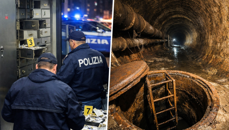 İtalya’da Film Gibi Soygun: Kanalizasyondan Kaçıp Banka Kasalarını Boşalttılar!