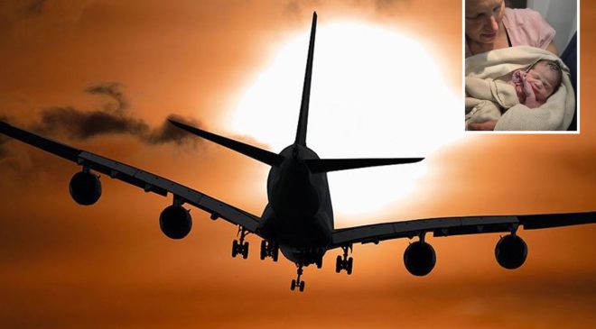 BULUTLARIN ÜZERİNDE MUCİZE: DELTA UÇAĞINDA AYAKKABI BAĞCIĞIYLA DOĞUM!