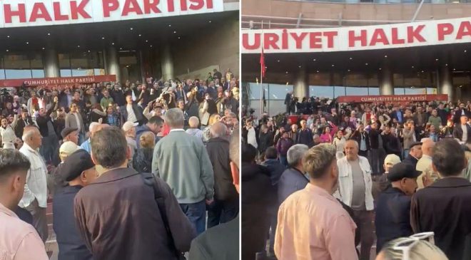 CHP GENEL MERKEZİ ABLUKADA! “Hain Kemal” Sloganlarıyla Ortalık Savaş Alanına Döndü, Barikatlar Yıkılıyor!