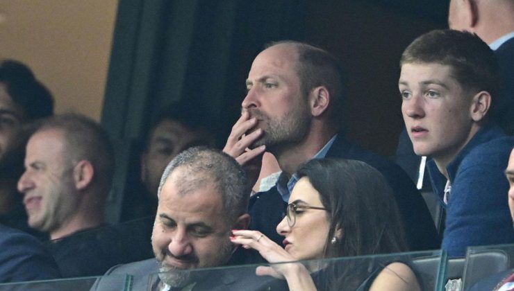 İSTANBUL’DA TARİHİ GECE: GALLER PRENSİ WILLIAM TÜPRAŞ STADI’NDA! ASTON VILLA İÇİN TRİBÜNE ÇIKTI