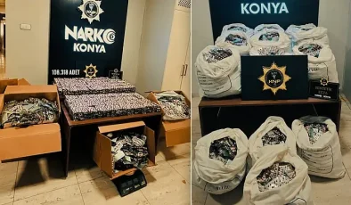 Konya Narkotikten Zehir Tacirlerine Ağır Darbe: Çekiciden 108 Bin Uyuşturucu Hap Çıktı, 6 Zehir Taciri Tutuklandı!