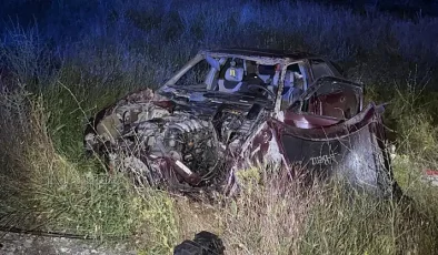 Ankara-Konya Kara Yolunda Feci Kaza: Şarampole Devrilen Otomobilde 3 Yaralı!