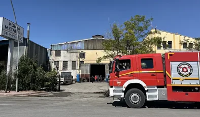 Sanayide Korkutan Dakikalar: Konya Organize Sanayi’deki Metal Fabrikasında Döküm Ocağı Patladı!