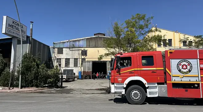 Sanayide Korkutan Dakikalar: Konya Organize Sanayi’deki Metal Fabrikasında Döküm Ocağı Patladı!