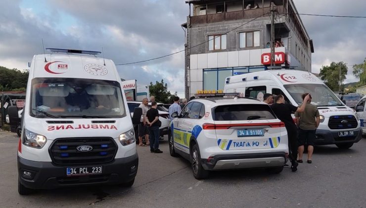 Beykoz Riva Yolu’nda Feci Kaza: Kavşakta Çarpışan Otomobil Takla Attı, 7 Yaralı!