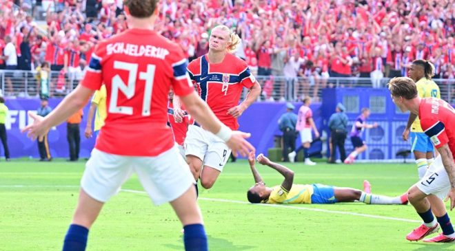 Bu Adam İnsan Değil! Haaland Brezilya’nın Hayallerini Yıktı, Norveç Çeyrek Finalde!