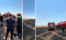 Çiftçiler Alevlerin Önünü 20 Traktörle Set Çekerek Kesti!