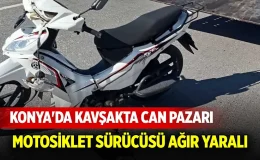Konya Beyşehir’de Kavşakta Can Pazarı: Motosiklet Otomobille Çarpıştı, Sürücü Ağır Yaralı!