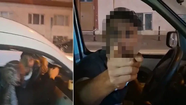 Konya’da Trafikte Dehşet Anları: Kask Kamerasını Görünce Çıldırdı, Dehşet Saçtı