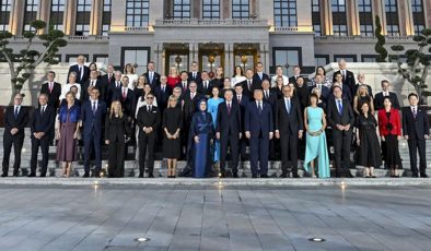 Cumhurbaşkanlığı Külliyesi’nde Tarihi NATO Resepsiyonu ve Liderler Aile Fotoğrafı!