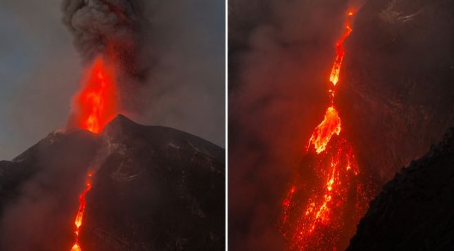 Etna Yanardağı Yeniden Faaliyete Geçti: Lav ve Kül Bulutları Gökyüzünü Kapladı!