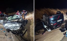 Keşan’da Kavşakta Feci Kaza: 2 Otomobil Drenaj Kanalına Uçtu, 9 Yaralı!