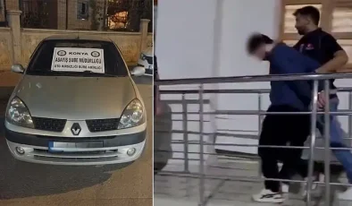 Konya’da Çaldığı Otomobille Kaçan Zanlı Antalya’da Yakalandı: “Memlekete Gitmek İçin Çaldım”
