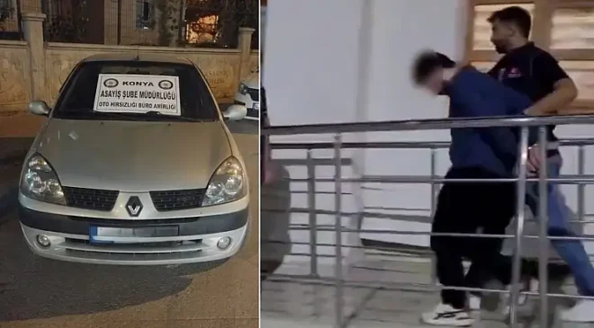 Konya’da Çaldığı Otomobille Kaçan Zanlı Antalya’da Yakalandı: “Memlekete Gitmek İçin Çaldım”