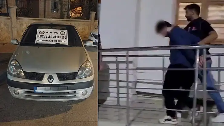 Konya’da Çaldığı Otomobille Kaçan Zanlı Antalya’da Yakalandı: “Memlekete Gitmek İçin Çaldım”